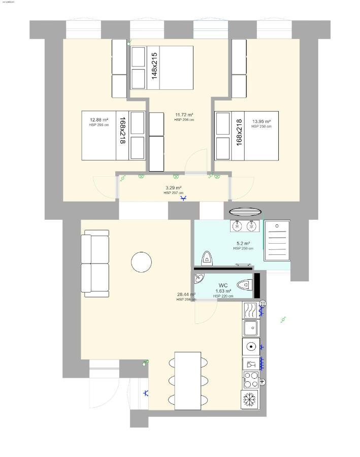 Tilia Luxury Apartment - 3 Bedrooms With Ac Будапеща Екстериор снимка